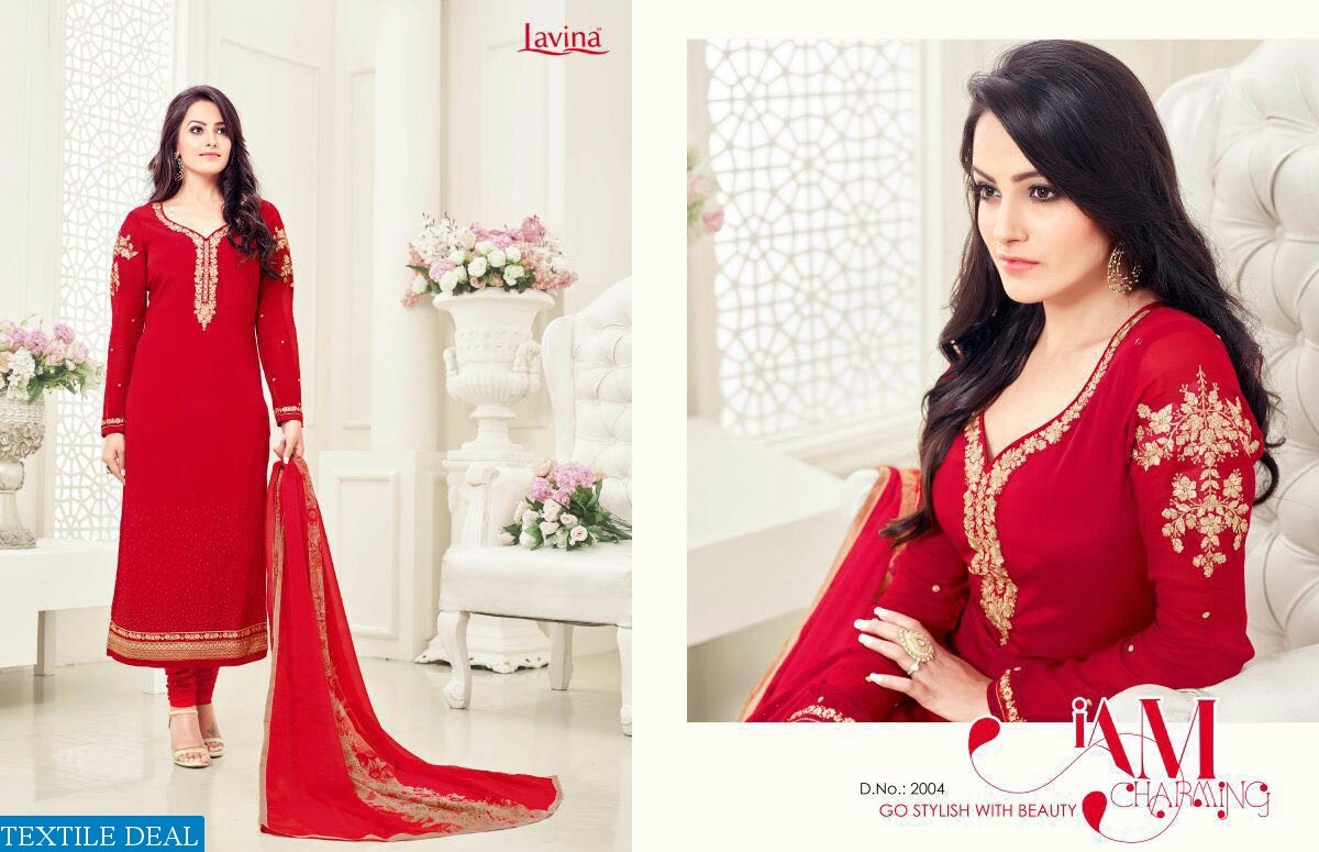 lavina shagun-2 Export French Embroidery salwar kameez